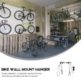 thumbnail image 3 of Phenofice 1Pack Bike Wall Bracket Heavy Duty Bike Rack Hooks Metal Home Organization 10.6x5.1x4.1in, 3 of 8