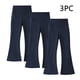 thumbnail image 1 of Cowsor 3PC Girls Flare Leggings Kids Bell Bottoms High Waisted Bootcut Yoga Dance Flared Pants, 1 of 7
