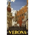 thumbnail image 2 of Vintage Apple Collection 21x32 Black Ornate Wood Framed with Double Matting Museum Art Print Titled - Verona, 2 of 4
