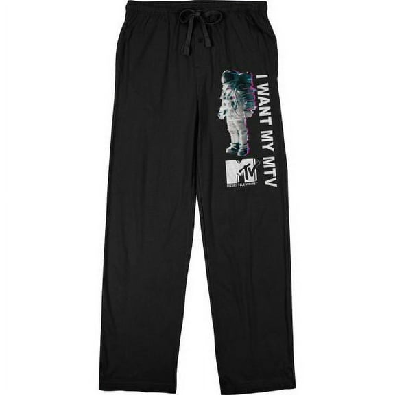 MTV Moon Man I Want My MTV Moon Man Men's Sleep Pajama Pants-Large
