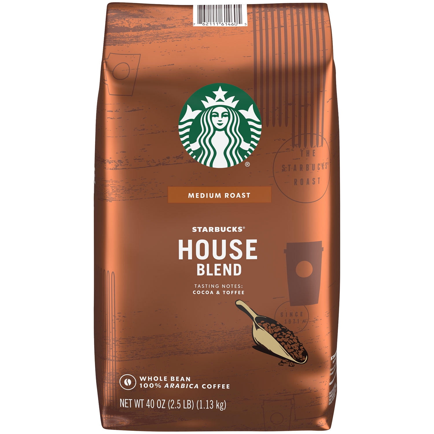 Starbucks House Blend Whole Bean Coffee (40 Oz.) Walmart.com