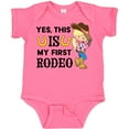 thumbnail image 3 of Inktastic Yes, This is My First Rodeo- Cowgirl in Hat and Boots Girls Baby Bodysuit, 3 of 5