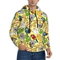 thumbnail image 2 of Daiia Animals for Men's Fashion Hoodies & Sweatshirts with Kangaroo Pocket Hooded Sweatshirt Breathable & Moisture Wicking-Small, 2 of 7