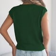 thumbnail image 6 of Horkkom Short Sleeve Sweater for Women Crew Neck Solid Color Pullover Sweaters Summer Casual Tops L, 6 of 8