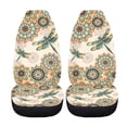 thumbnail image 4 of Garronmavis Mandala Dragonfly Car Front Seat Covers Set Thin Car Seat Cover Set of 2 Thin Interior Accessories Easy to Install Universal Fit, 4 of 7