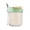 @001-Green, variant on YiJuHui 430ML Glass Breakfast Cup With Phone Holder Overnight Oatmeal Cup, Food-Grade Glass Milkshake Yogurt Cup Built-In Spoon Leakproof Lid Portable