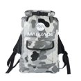 thumbnail image 1 of Soidarity Bolsa seca impermeable 22L de camuflaje de gran capacidad con hebilla con bolsillo para teléfono Paquete de deportes acuáticos Deportes acuáticos camuflaje gris Soidarity OD025905-05, 1 of 6