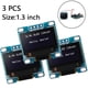 thumbnail image 1 of Módulo OLED de 3 piezas 128x64 Driver IIC Serial Self-Luminous Display Board Compatible, White Zhivalor 221599-2, 1 of 8