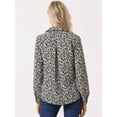 thumbnail image 4 of INSPIRE CHIC Women's Button Down Long Sleeve Ditsy Floral Shirt, 4 of 6