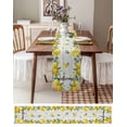 thumbnail image 6 of Table Runner Dresser Scarf 16 x 72 Inch Country Welcome Yellow Lemon Farm White Wood Grain Table Runners Non-Slip Heat Kitchen Dining Table Decor for Indoor Outdoor Home Party Decoration, 6 of 7
