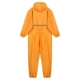 thumbnail image 5 of Nyeemya Men's Hooded Motorcycle Rain Jacket Jumpsuit Reflective Strip Waterproof Rainsuit Coveralls Yellow 180/XXL, 5 of 6