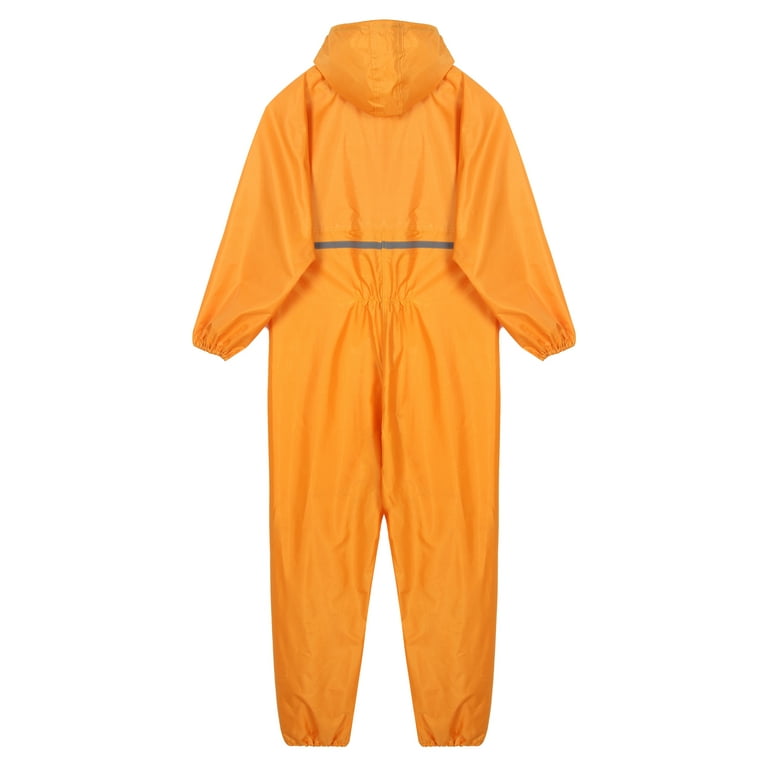 HUECLOSET Rainy Back Hole Anorak Long One Piece 25KERO260 Hansber Mens One Piece Rain Suit Adult Reusable Waterproof