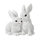 thumbnail image 3 of Estatua de conejo, adorno decorativo para mesa de Pascua, adorable, ideal como regalo, conejo de resina. Blanco, 3 of 9