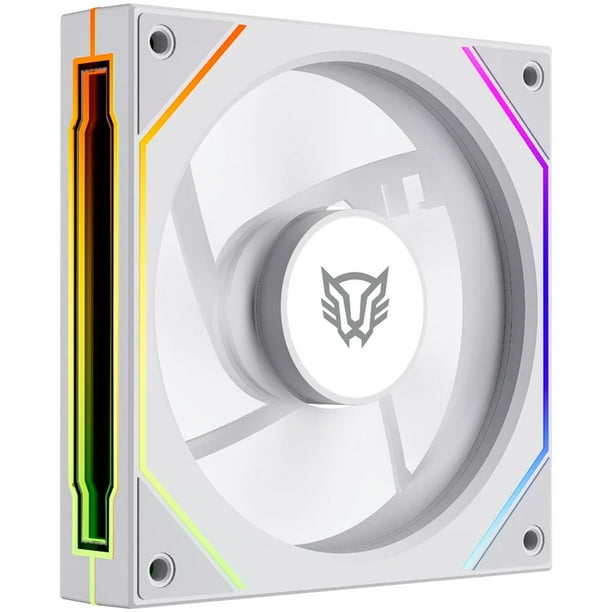 Ventilador Gamer BALAM RUSH EOLOX LINK EXL95 120mm ARGB Diseño Cuadrado PWM 4 Pin 1800RPM Blanco blanco