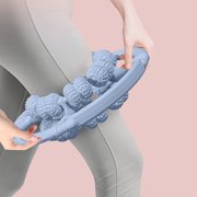 Circular Leg Clamp Massager, Multifunctional Muscle Roller for Deep Tissue Relief, Hand Held Massage Tool for Legs, Arms, Neck, and Thighs, Portable for Yoga, Travel, and Fitness