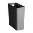 thumbnail image 2 of 10L Narrow Slim Trash Can for Kitchen Bedroom Bathroom, 5.2 Inch Wide Small Garbage Bin with Handle, Space-Saving Waste Basket for Tight Spaces, Gray, 2 of 6