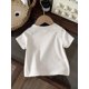 thumbnail image 2 of Graphic Gems Young Girl Cute Deer Print Crew Neck Casual Top, 2 of 5