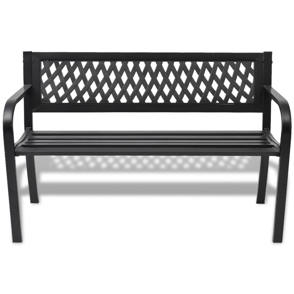 Lowestbest 46.5" Garden Bench, Aluminium Patio Yard Bench for Outdoor, Lawn, Balcony, Backyard Lowestbest 46.5" Garden Bench, Aluminium Patio Yard Bench for Outdoor, Lawn, Balcony, Backyard