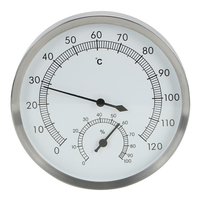 Termohigrómetro NikouMX 2 en 1 Acero Inoxidable Interior para Sauna