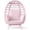 Pink/Pink, variant on Best Choice Products Wicker Egg Chair Oversized Indoor Outdoor Patio Lounger w/ Steel Frame - Pink/Pink
