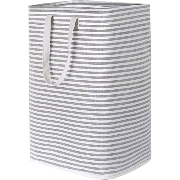 Zhuge Laundry Hamper Large Collapsible Laundry Baskets, Freestanding Waterproof Clothes Hamper Storage Basket with Easy Carry Extended Handles grey ,72L