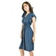 thumbnail image 2 of Vestido manga con volantes Roman Fashion /Juvenil, 8867-SO (Azul petroleo) azul petroleo CH, 2 of 5