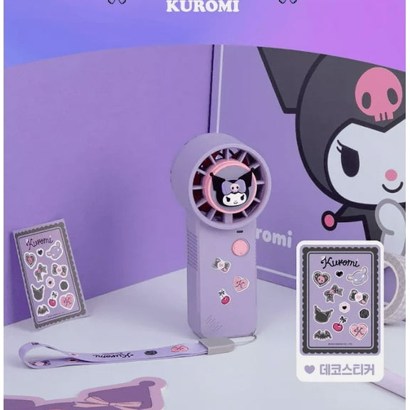 ROYCHE Sanrio Characters Handy Fan - KUROMI