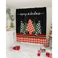 thumbnail image 3 of Christmas Tree Shower Curtain, Xmas Tree Red Plaid Classical Black Waterproof Washable Boho Funny Cute Shower Curtains Set for Bathroom Farmhouse Bathtubs Decor with Hook, 36"Wx72"L, 3 of 7