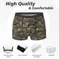 thumbnail image 2 of Men's Boxer Briefs, Camouflage tree branch Soft Comfy Mens Underwear Boxer Briefs Breathable With Widen Waist, 2 of 7