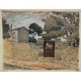 thumbnail image 2 of Ferdinand Boberg 24x20 Gold Ornate Framed and Double Matted Museum Art Print Titled - Rue Du Chevalier De La Barre (1927), 2 of 4