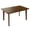 47" Table (Walnut), variant on GZXS Upholstered Dining Chairs Set of 4, Gray Linen Fabric Side Chairs with Natural Solid Rubberwood Frame, Ergonomic Backrest, 250 lbs Capacity, for Dining Area & Living Space