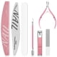 thumbnail image 1 of Juego de manicura para mujer, kit de lima de uñas, herramientas de manicura, kit de cuidado de uñas con cortaúñas, cortaúñas, empujador de cutículas, juego de limas de uñas de vidrio para uñas acrílic, 1 of 7