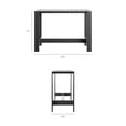 thumbnail image 4 of Modway Tahoe 3-Piece Outdoor Aluminum Bar Table Set in White, 4 of 7