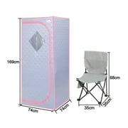 Cheelom Weight Loss Sauna Tent Portable Full Body Steam Sauna Box Sauna Tent with Folding Chair Walking Sauna