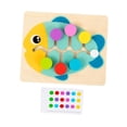 thumbnail image 2 of Rompecabezas deslizante de madera a juego con colores, juguete educativo para edades tempranas de 3, 4, 5, 6 y 7 años. pez, 2 of 9