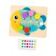 thumbnail image 2 of Rompecabezas de madera con diapositivas de colores a juego para niños y familias Montessori pez, 2 of 9