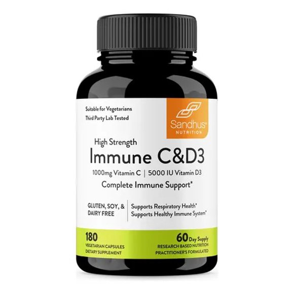 SANDHUS | Immune C & D3 | 180 CAPSULAS