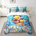 thumbnail image 2 of Erosebridal Cartoon Duck Bedding Sets Twin Size,Marine Ocean Comforter Sets with Sheets,Nautical Anchor Bed in a Bag Twin size,Super Cozy Teenager Bedroom Decor,Reversible,7-Piece, 2 of 6