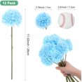 thumbnail image 3 of 6/12-Pack Artificial Chrysanthemum Ball Flowers, 11 Inch Faux Chrysanthemum Silk Bouquets Real Touch Faux Flowers for Home/Wedding/Christmas/Party[Silver], 3 of 6