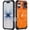 Orange, variant on Military Grade Shockproof Case for iPhone 18 Pro, Built-in N52 Magnetic Ring, Slide Camera Lens Cover, Rugged Heavy Duty Protective Phone Case