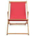 thumbnail image 3 of vidaXL Beach Sling Patio Chair Folding Deck Chair Fabric and Wooden Frame, 3 of 56