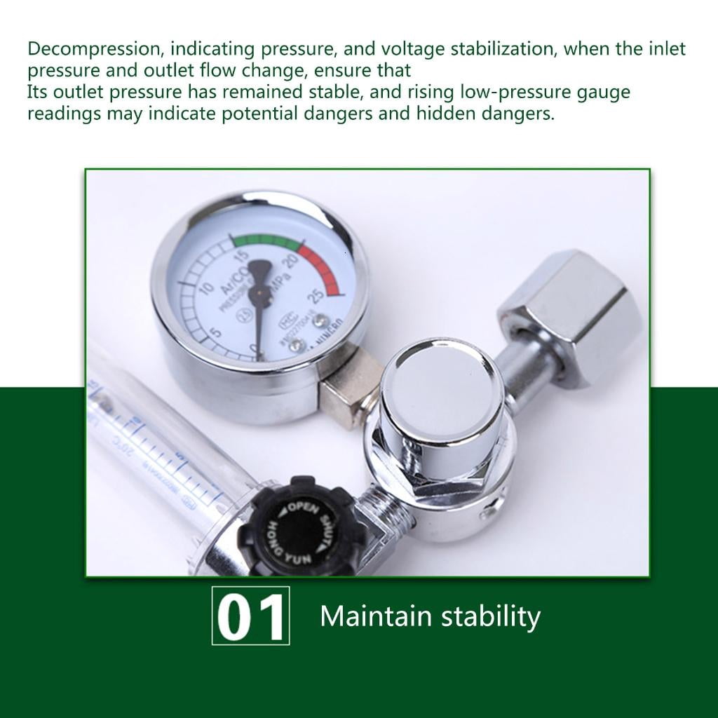 CEORPER 0-25Mpa Argon Regulator CO2 Mig Tig Flow-Meter Gas-Regulators Flowmeter Welding