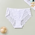 thumbnail image 3 of AHTJRT Underwear Panties for Women Plus Size Lace Bikini Underwear High Waist Stretch Soft Breathable Comfortable Daily Wear Briefs, 3 of 6