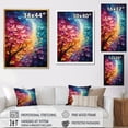thumbnail image 4 of Designart "Harmony in the Colorful Forest I" Abstract Floater Framed Wall Art Living Room, 4 of 7