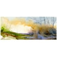 thumbnail image 2 of Randy Noble Fine Art 14x12 Gold Ornate Wood Framed with Double Matting Museum Art Print Titled - Morning Fog, 2 of 4