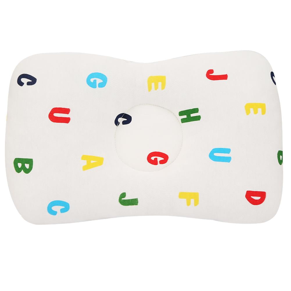 Qiilu Breathable Cotton Baby Pillow Soft Newborn Pillow Infant Head