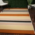 thumbnail image 5 of Balta Jonah Striped Transitional Indoor/ Outdoor Area Rug Burnt Orange 7'10" x 10' 8' x 10' Ivory, Cream, Black, 5 of 5