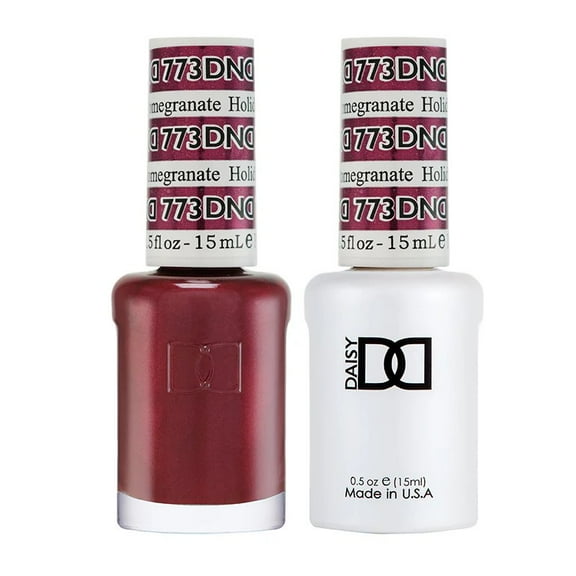 DND Nail Polish Gel & Matching Lacquer Set Duo 773 Pomegranate Holiday