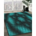 thumbnail image 2 of Ahgly Company Indoor Square Patterned Light Sea Green Novelty Area Rugs, 3' Square, 2 of 6