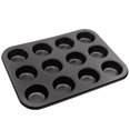 thumbnail image 2 of Molde para hornear antiadherente de 12 tazas para muffins, molde para hornear muffins reutilizable y molde para magdalenas, 2 of 9